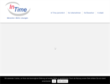 Tablet Screenshot of in-time-personal.de